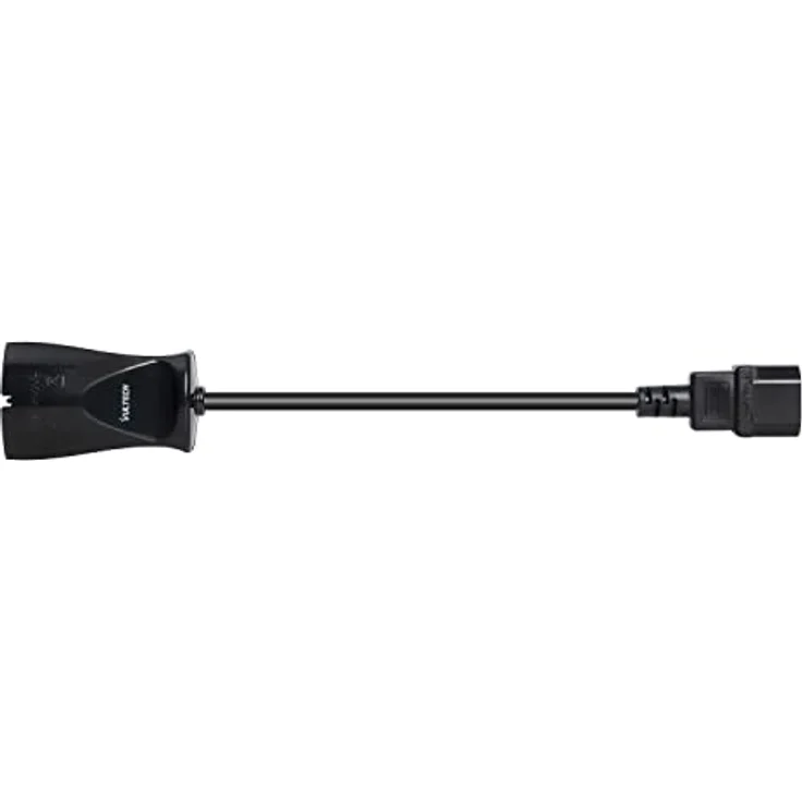 Vultech MU-UPS02 Stromkabel IEC C14 männlich - 10/16A BIPASSO SCHUKO USV-Kabel, IEC-Stecker, Schuko-Buchse, Schwarz – Bild 3
