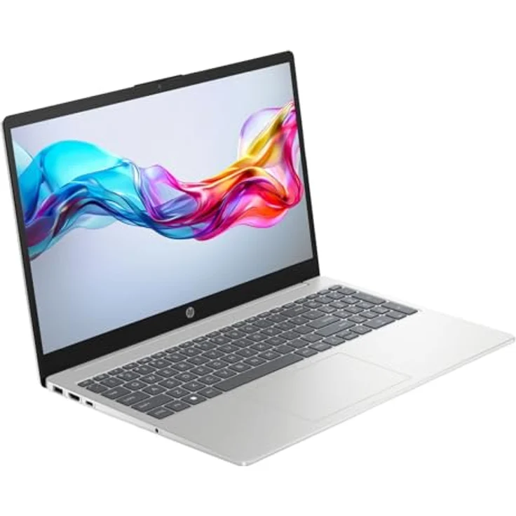 HP 15-fd0511ng, 39,6cm (15,6 Zoll) Laptop mit Intel N100 Prozessor, 4GB RAM, 128GB UFS Speicher, Full HD Anzeige, Silber – Bild 2