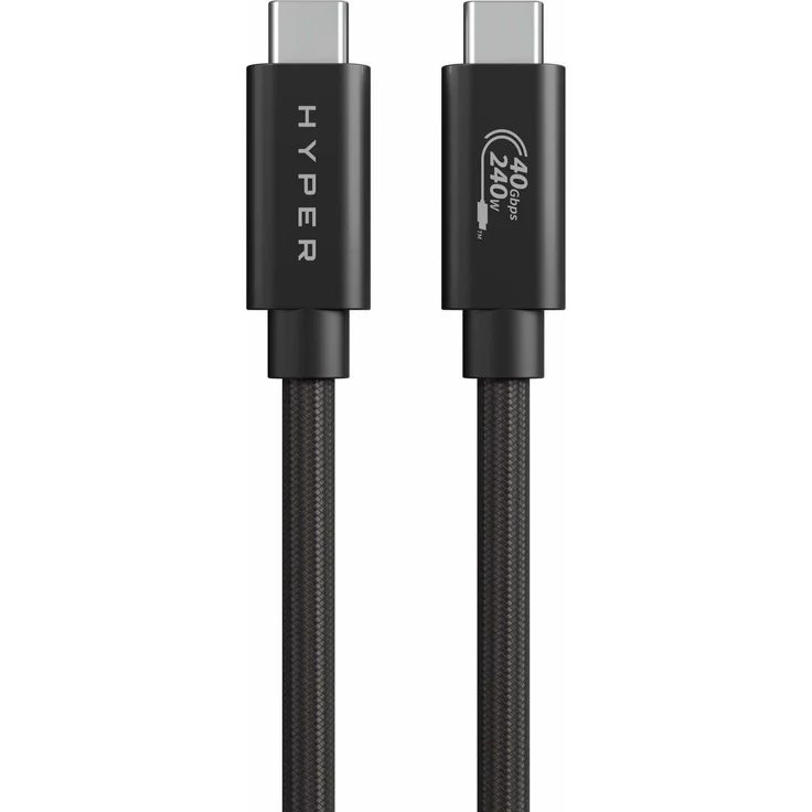 Targus HyperDrive USB4 Performance Cable, 1.20 m, 240 W, 40 Gbps Datenübertragung, 8K Videoauflösung, schwarz