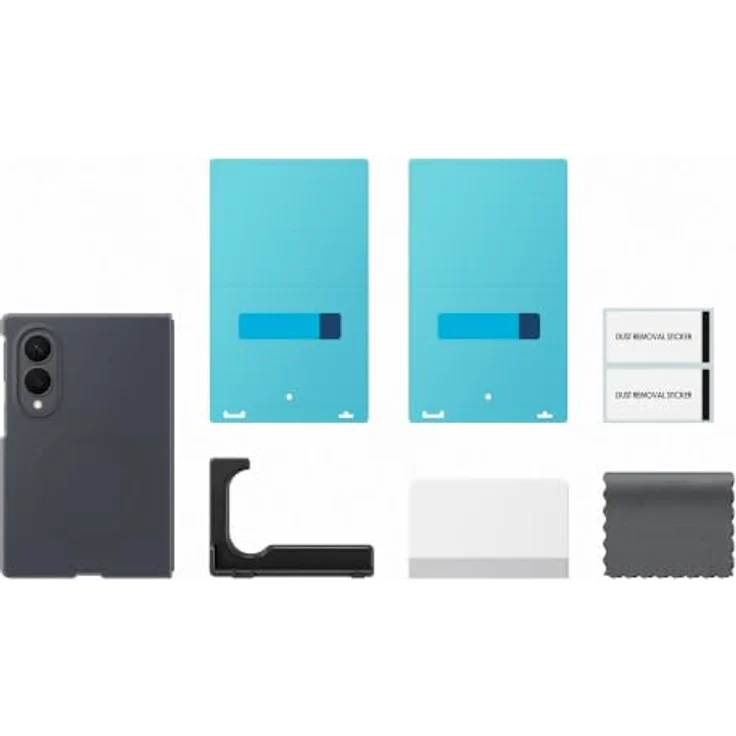 Samsung Galaxy Z Fold8 Silicone Magnet Case - Griffige Silikonhülle mit integriertem Magnet und Anti-reflecting Film, Graphit – Bild 5