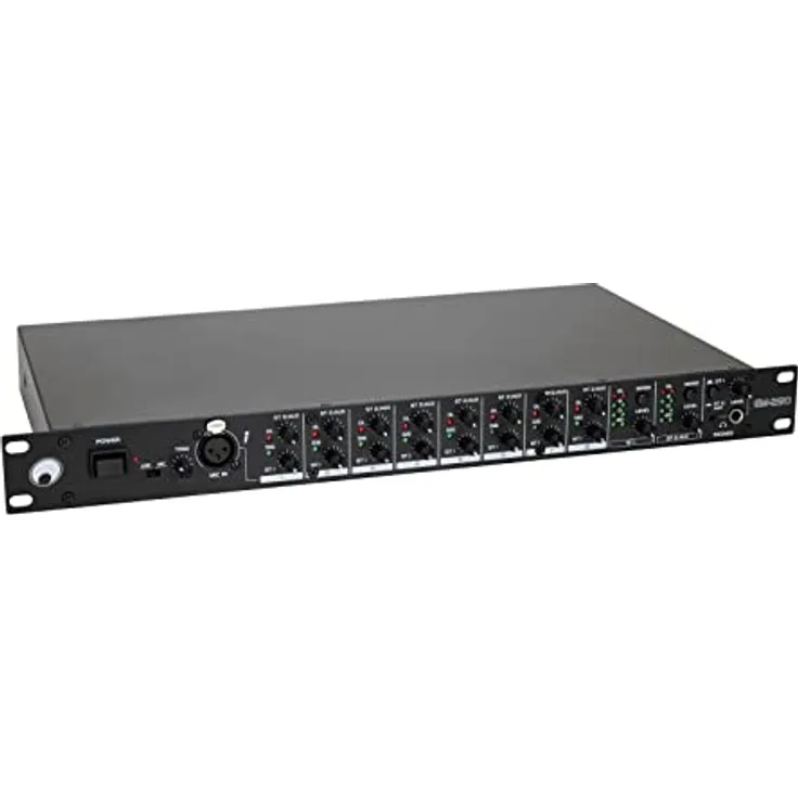 Omnitronic EM-280 Entertainment-Mixer, vielseitiges Mischpult für Studio- und Live-Anwendungen, kompakte Bauweise, robuste Konstruktion