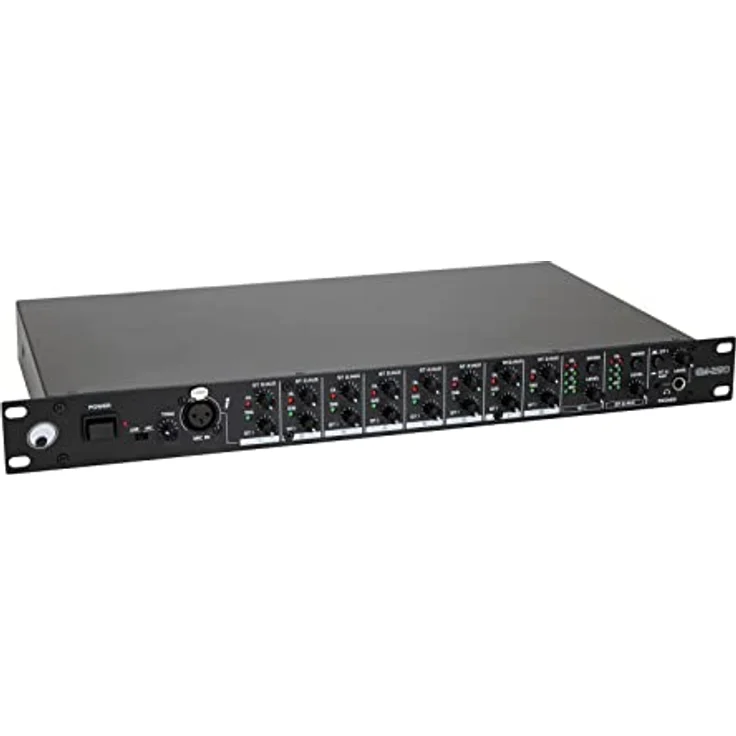 Omnitronic EM-280 Entertainment-Mixer, vielseitiges Mischpult für Studio- und Live-Anwendungen, kompakte Bauweise, robuste Konstruktion – Bild 1