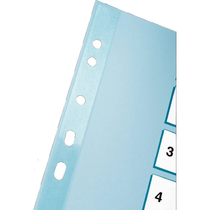 ESSELTE Aktenordner, A4, 1-10 Kartonregister, weiss – Bild 1
