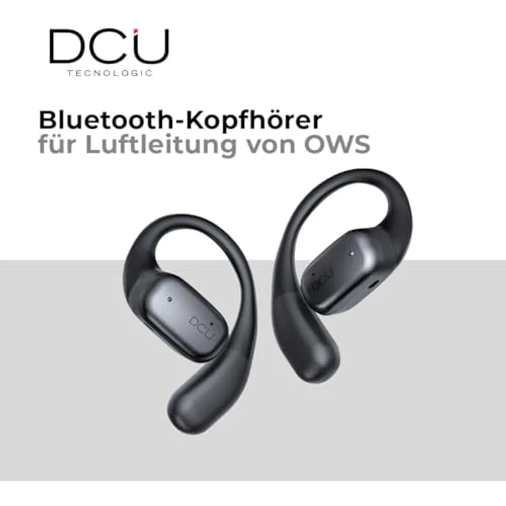 DCU Tecnologic 34153535, Kabellose Kopfhörer mit Touch-Steuerung, Bluetooth 5.3, 20 Stunden Akkulaufzeit, schwarz – Bild 2