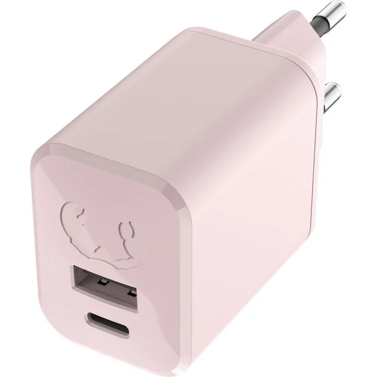 FRESH 'N REBEL USB-C+A Mini Charger PD 45W, Ladegerät in Smokey Pink