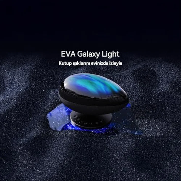 WANBO Eva Galaxy Projektion Nachtlicht, Bluetooth Lautsprecher mit 4 Beleuchtungsmodi, Typ-C-Anschluss, bis 20 Meter Reichweite – Bild 5
