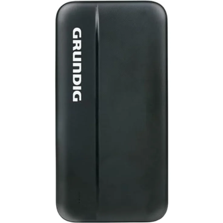 Grundig Powerbank 10000 mAh – Externer Akku mit USB und USB-C – Tragbare Ladestation in Schwarz – Bild 1