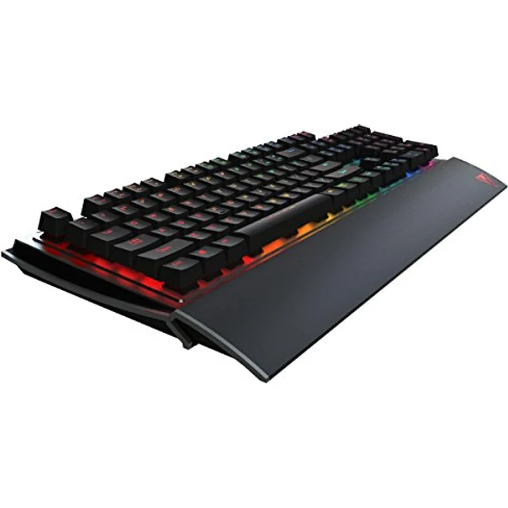 Patriot Viper V760 Mechanische Gaming Tastatur, RGB-Beleuchtung, braune Schalter Brown Switches (Kailh), 104 programmierbare Tasten, 6 Multimedia Tasten, Handballenauflage, DE-Layout (QWERTZ) – Bild 5