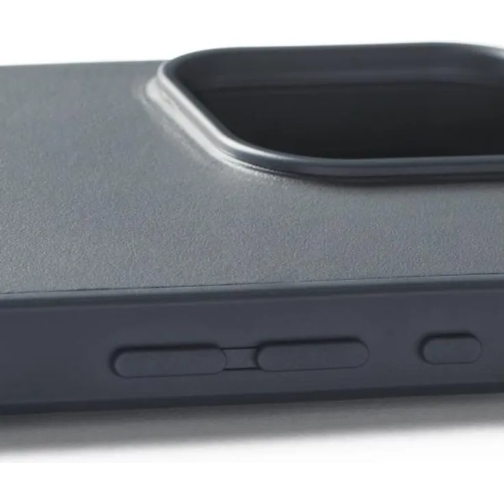 Mujjo Leather Shield Case iPhone 16 Pro, Smartphone Hülle aus Leder, blau