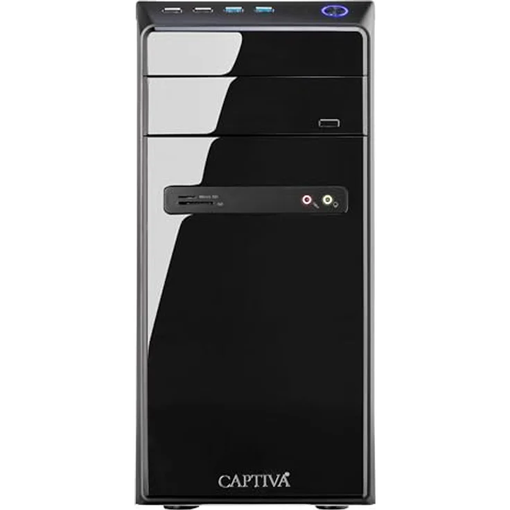 Captiva PC Business/Office R100-506, AMD Ryzen 5 PRO 5655G, 16 GB RAM, 1 TB SSD, Radeon Graphics, Windows 11 Home, Schwarz – Bild 2