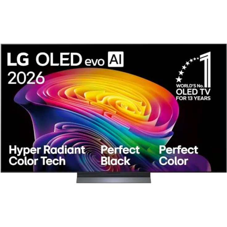 LG OLED65C68LA, 65 Zoll 4K OLED Smart-TV mit Dolby Vision, 120 Hz und Gaming-Funktionen, Schwarz – Bild 1