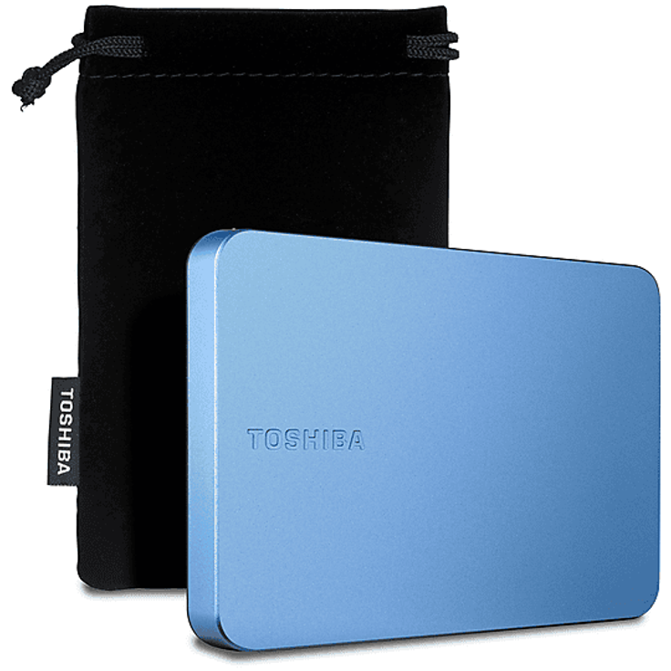 TOSHIBA Canvio Flex Exclusive, externe Festplatte mit 2 TB, kompatibel mit USB-C Smartphones, Tablets, Windows PCs und Macs, 2,5 Zoll, Blau Metallic