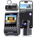 VIOFO A329S 3CH 4K Dashcam, 4K Frontkamera + 2K Innenkamera + 2K Heckkamera, Energiespar-Parkmodus, Wi-Fi 6, 210° Ultraweitwinkel, 4TB SSD unterstützend