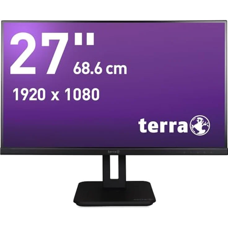Wortmann TERRA LCD/LED 2748W PV V4, 27" Full HD Monitor mit 144 Hz, HDMI/DP/USB-C, mattschwarz – Bild 1