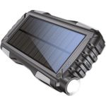 Denver Powerbank Solar PSO-20009 20000mAh + Flashlight, Schwarz