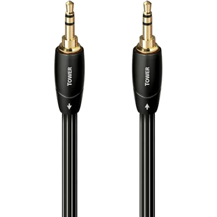 AudioQuest 1m Tower 3.5mm - Audio-Kabel (3.5mm, 3.5mm, Kupfer, 1 m, Schwarz) – Bild 2
