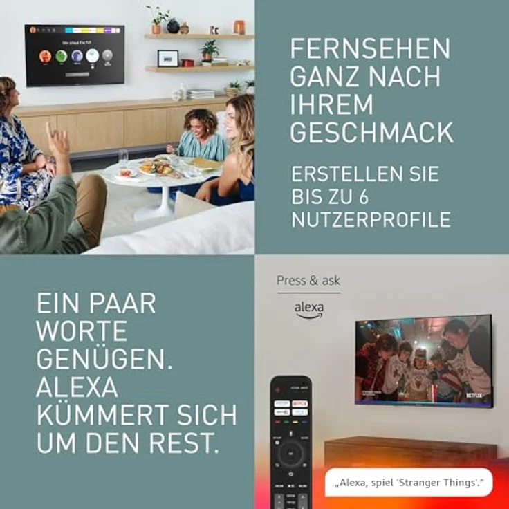 Panasonic TV-40S55AEZ, S55A Serie 40 Zoll Full HD LED Smart TV, 2024, Fire TV, HD Color Engine, HDR, Alexa Sprachsteuerung, Gaming-Modus, Media Player, in Schwarz - für ein außergewöhnlich visuelles Erlebnis – Bild 4