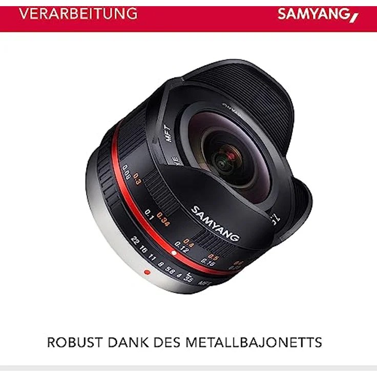 Samyang 7.5mm F3.5 UMC Fish-eye MFT für Micro Four Third, Schwarz  – Bild 4
