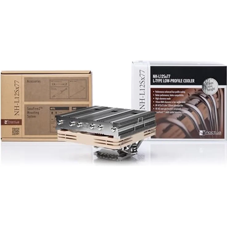 Noctua NH-L12Sx77, Low-Profile CPU Kühler (120mm, Braun) – Bild 3
