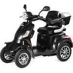 VELECO Faster Senioren Elektroroller Mit Sitz 1000w 60km E Scooter 4 Rädern - Große Akku-reichweite in Schwarz