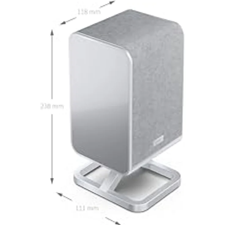 Sharp HT-SPR52021(SL) Kabellose hintere Surround-Lautsprecher, 200W Leistung, Dolby Atmos® / DTS:X® kompatibel, silber – Bild 6