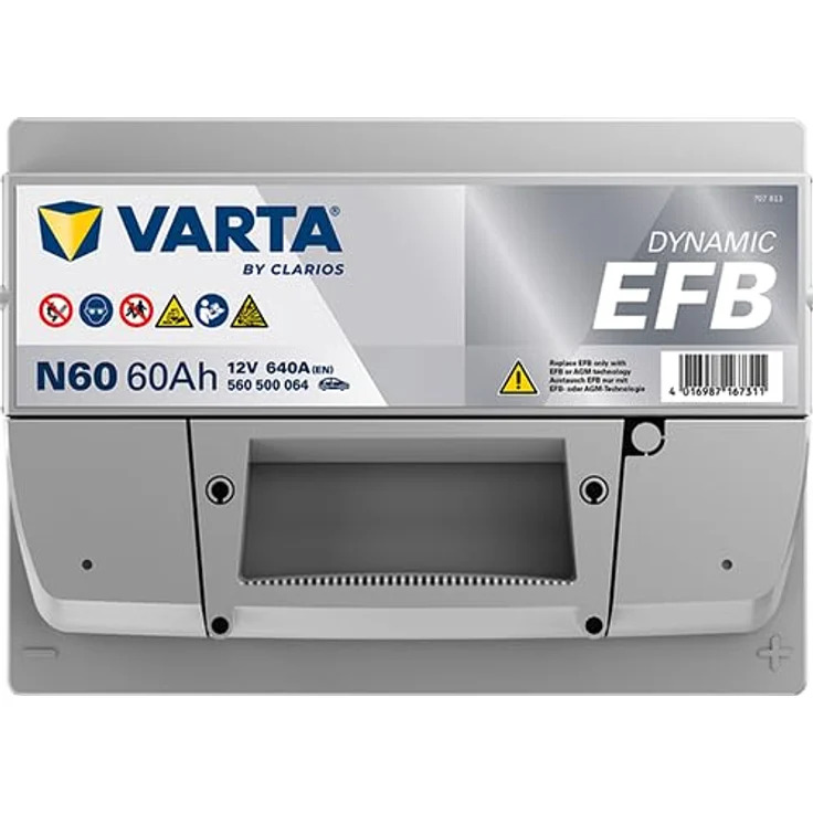 VARTA N60 Blue Dynamic EFB, 12V 60Ah 640A Autobatterie für Start-Stop Fahrzeuge, hohe Lebensdauer – Bild 4