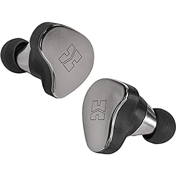 HIFIMAN TWS800 High Impedance Hi-FI True Wireless Earphones with Built-in Amp for Audiophiles, Great-Sounding Waterproof Noise Isolated with Mic Charging Case, Touch Control, Bluetooth 5.0-Silver