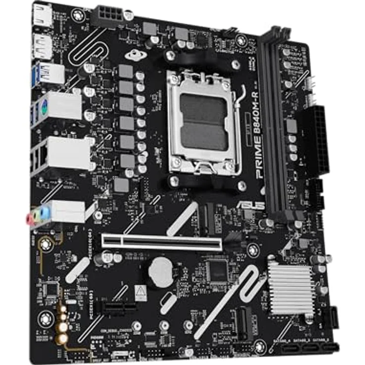 Asus Prime B840M-R, Mainboard mit AM5 Sockel, unterstützt AMD Ryzen 9000/8000/7000, bis zu 128 GB DDR5, 6 Speicherlaufwerke, RAID-Unterstützung – Bild 4