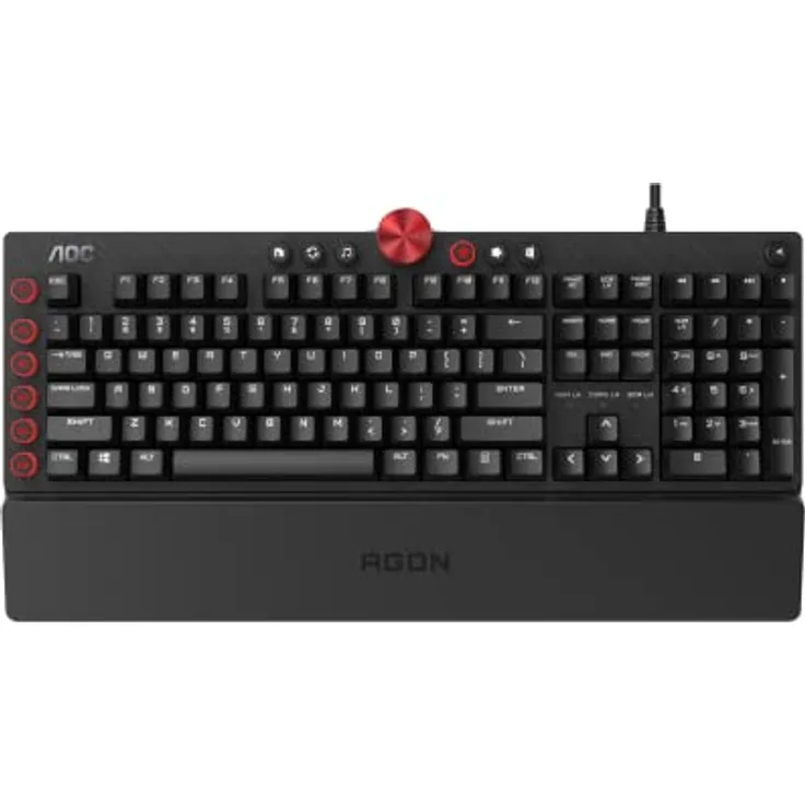 AGON AKG700 Gaming Tastatur - Italienisches Layout - Cherry MX Red Switches - Anti-Ghosting - AOC G-Tools-Software - N-Key-Rollover