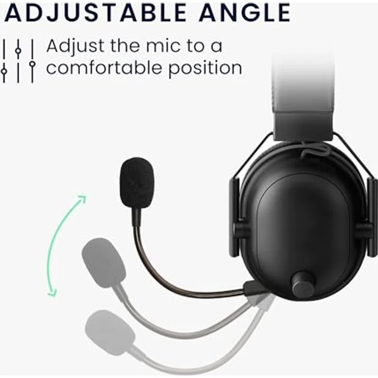 kwmobile Ersatz Kopfhörer Mikrofon für Razer Blackshark V2 / V2 Pro / V2 SE Gaming-Headset Zubehör - Biegsamer Arm, 3,5mm Klinkenstecker, 10 cm Kabellänge – Bild 4