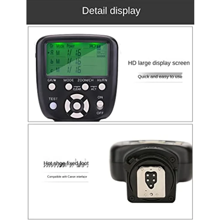 Yongnuo YN560-TX II Blitzauslöser Fernbedienung für Canon YN560IV/III YN660 mit Weckfunktion für Canon Kamera – Bild 4