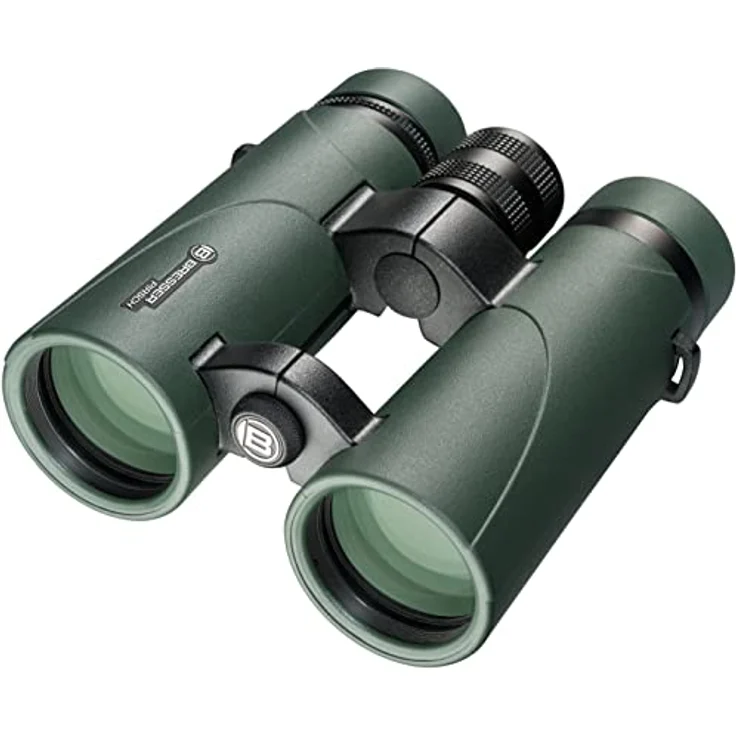 Bresser Fernglas Pirsch 8x42 mm, hochwertige Phasenvergütung, druckwasserdicht, mit Nylontasche und Trageriemen – Bild 1