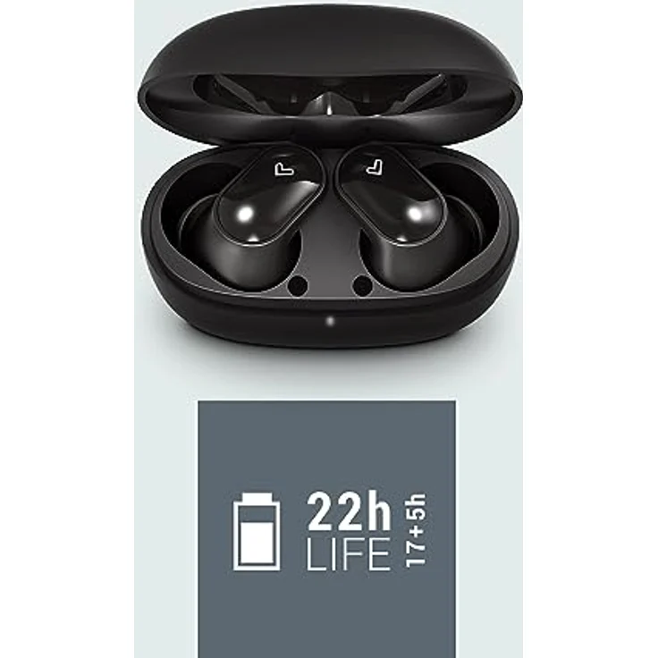 Energy Sistem Urban Beat True Wireless Stereo Bluetooth-Kopfhörer, Deep Bass, IPX4, 22h Autonomie, Schwarz – Bild 2