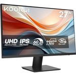 KOORUI N07 Monitor, 27 Zoll 4K UHD mit IPS-Technologie und Eye-Care Mode, schwarz