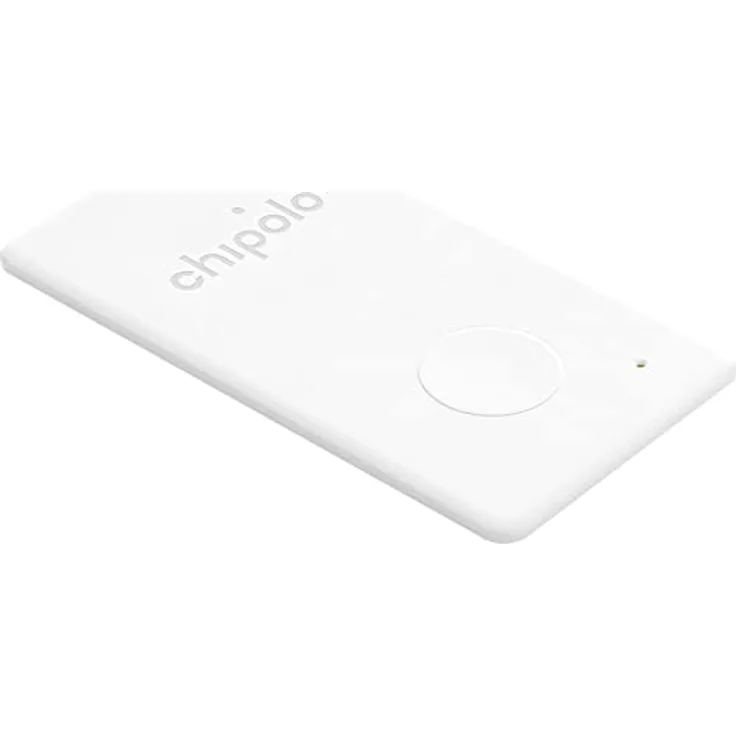 Chipolo One - Bluetooth Schlüsselfinder wasserdicht mit austauschbarem Akku (Weiß, CARD)