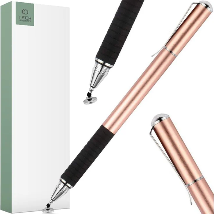 Tech-Protect Stylus Pen Rose Gold, Präzisions-Eingabestift für Touch-Geräte mit ergonomischem Design