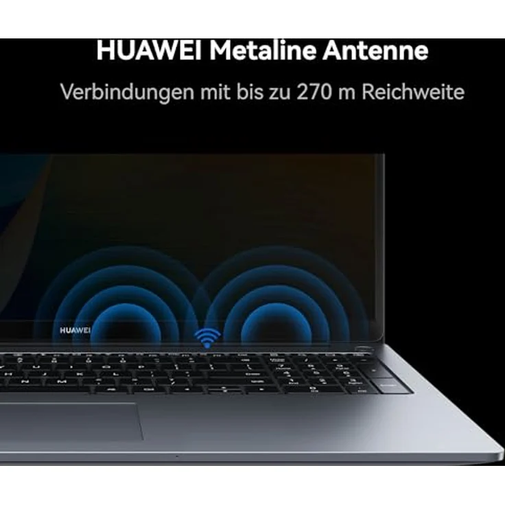 HUAWEI MateBook D 16 2024, 12th Gen Intel Core i5, 8GB RAM, 512GB SSD, 16 Zoll FullView Display, 1,68 kg leichten Gehäuse, Windows 11 Home, Space Gray, Deutsche Version – Bild 5