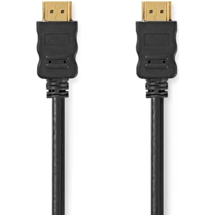 Nedis High Speed HDMI Kabel mit Ethernet, 4K@60Hz, 18 Gbps, 20.0 m, schwarz, rund, PVC