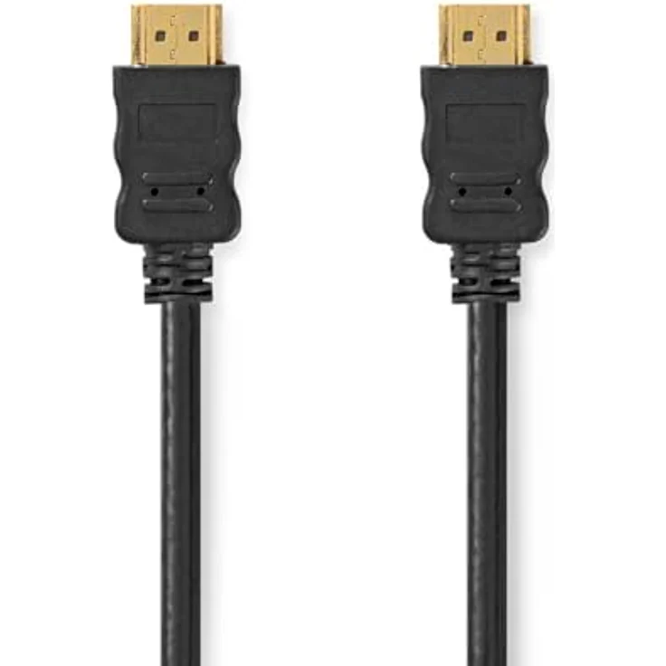 NEDIS High Speed HDMI Kabel mit Ethernet, 4K@60Hz, 18 Gbps, 10m, rund, PVC, schwarz, ARC – Bild 1