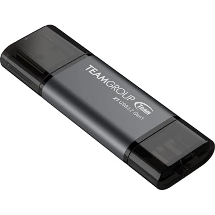 TEAMGROUP Stick Team X1 64GB USB 3.0 Dual Drive, 2-in-1 mit Plug-and-Play und schnappbarem Design – Bild 2