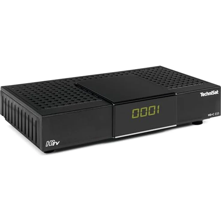 TechniSat HD-C 233 - Kabel-Receiver für digitales Kabelfernsehen (HDTV, DVB-C, HDMI, SCART, USB 2.0, RF in, EPG, Fernbedienung) in Schwarz – Bild 1