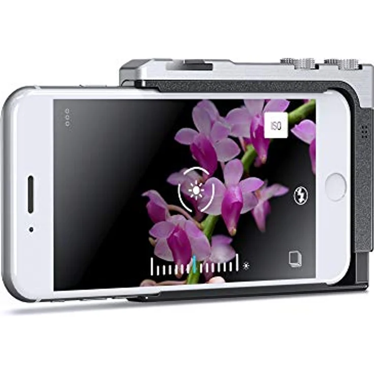 Miggo Grip Photo Pictar One Objektiv für iPhone 4S-5-5S-6-6S-6SE-7 schwarz-silber – Bild 3