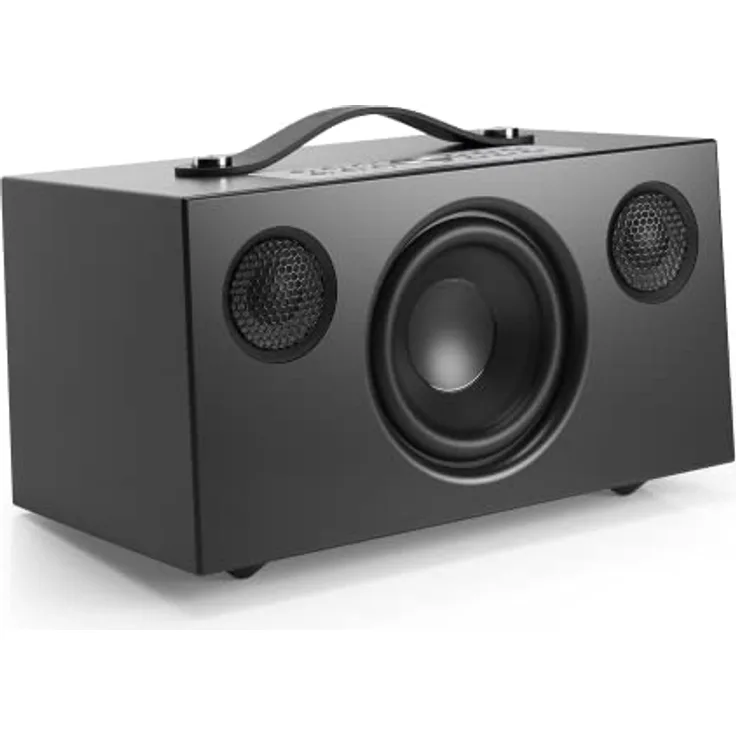 Audio Pro C5 MKII - Tragbarer Multiroom Lautsprecher mit Bluetooth & WiFi - Kabelloser Smart Speaker mit App-Steuerung für Air Play, Spotify Connect - Schwarz