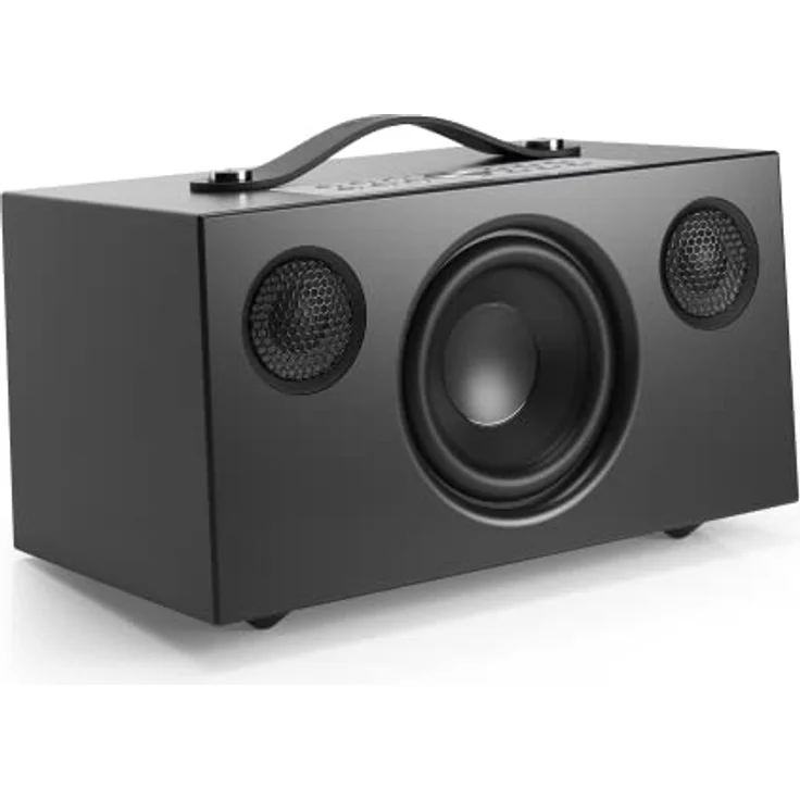 Audio Pro C5 MKII - Tragbarer Multiroom Lautsprecher mit Bluetooth & WiFi - Kabelloser Smart Speaker mit App-Steuerung für Air Play, Spotify Connect - Schwarz – Bild 1
