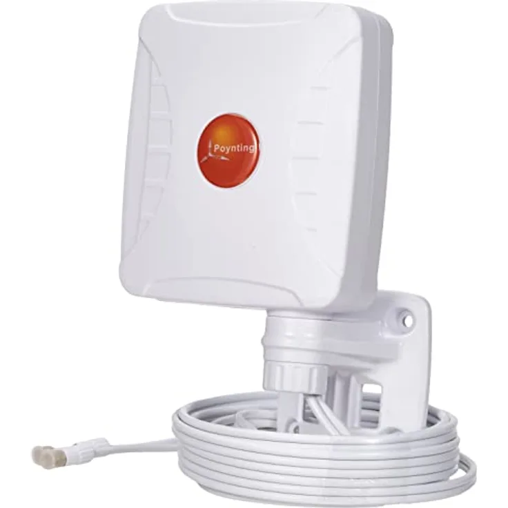Poynting XPOL-1 V2 5G 3dBi Omnidirektionales Kreuz Polarisiert LTE 2x2 MIMO Außenantenne, weiß