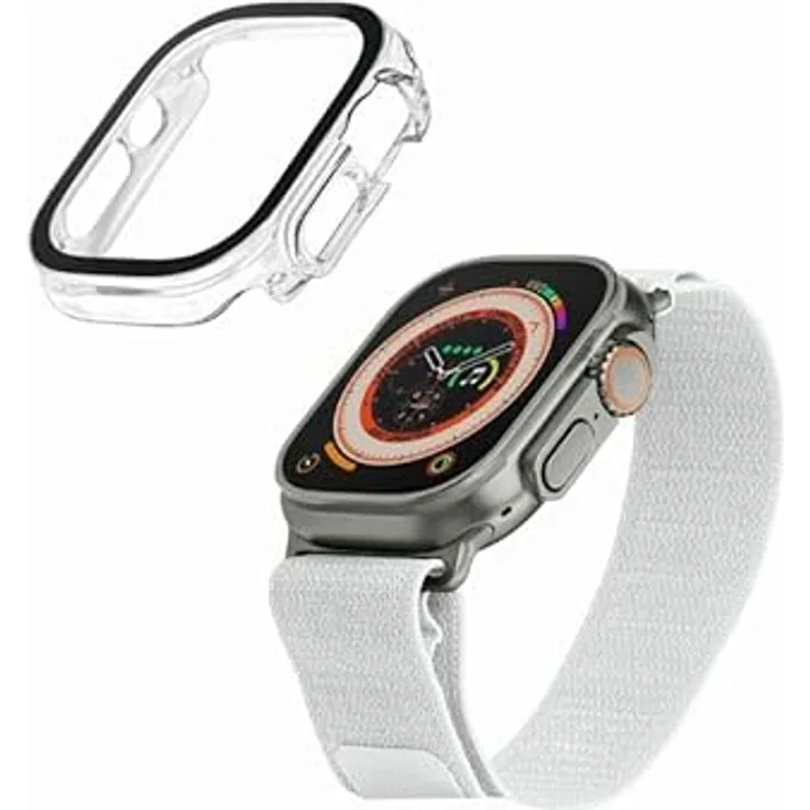 LAUT Shield Watch Case, Schutzhülle für Apple Watch 44 mm, transparent