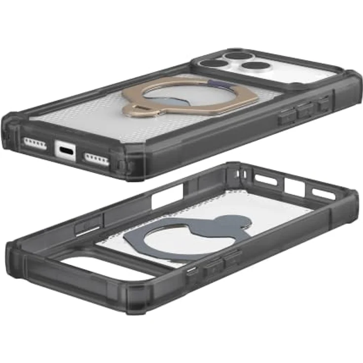 UAG Plasma XTE 360 MagSafe, Handyhülle für iPhone 18 Pro Max/17 Pro Max, ash/titanium, mit drehbarem Kickstand und verstärkten TPU-Stoßfängern – Bild 2