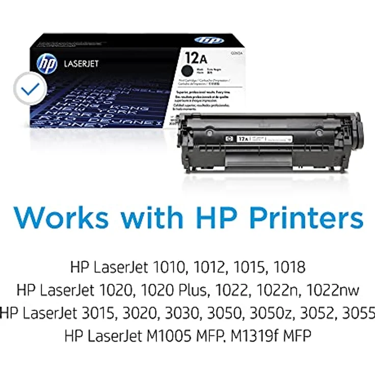 HP 12A (Q2612A) Schwarz Original Toner für HP Laserjet 1010, 1020, 1022, 3015, 3050, 3055 – Bild 3