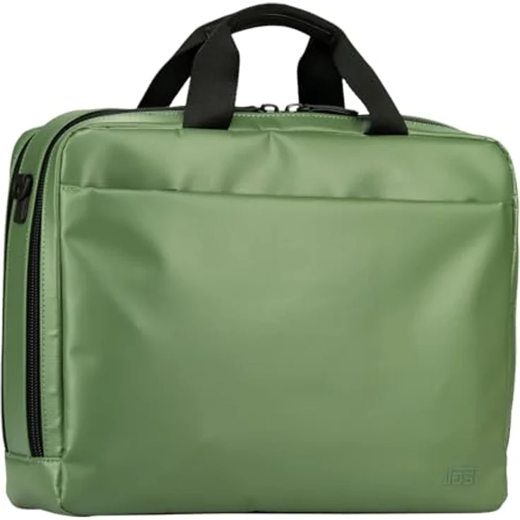 Jost Tolja Aktentasche, wasserabweisende Laptoptasche in Grau, 40 x 14 x 31 cm – Bild 1