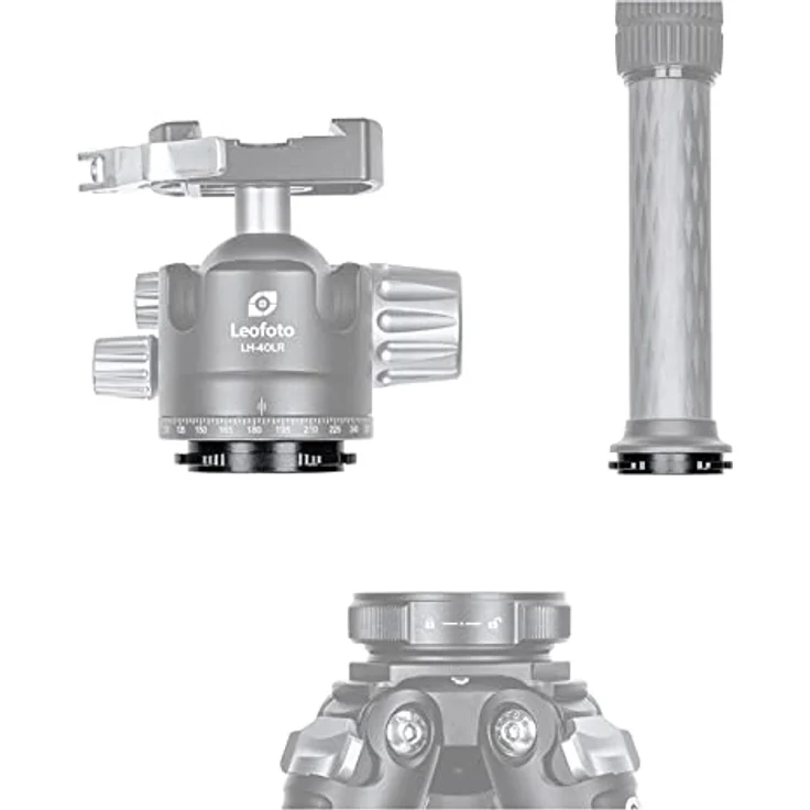 LEOFOTO Schnellwechselteller Q50, 32 mm, aus 6061-T6-Aluminium, 20 g, für QS-50 Schnellwechselsatz – Bild 3